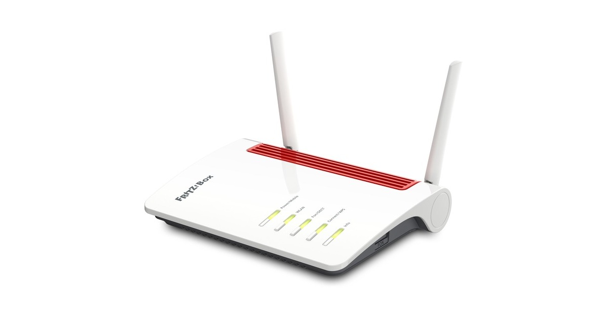 FRITZ! Box 6850 LTE International wlan lte router Wit/rood, 4G (LTE ...