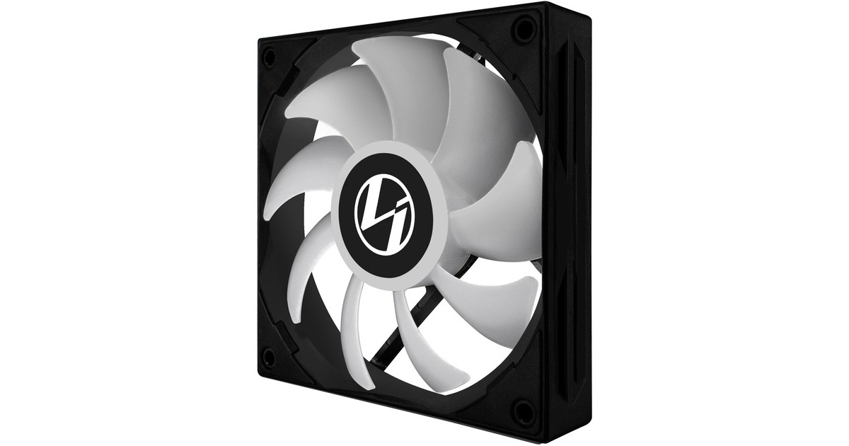 Lian Li ST120 Triplepack case fan Zwart, RGB leds, 4pins PWM fanconnector