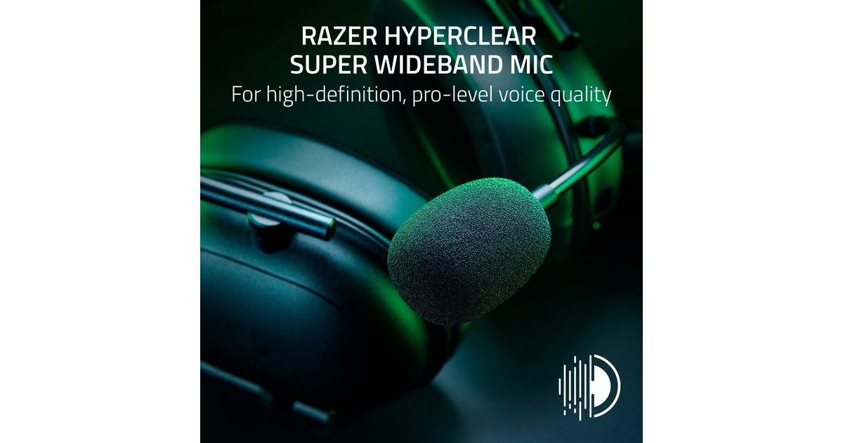 Razer BlackShark V2 HyperSpeed over-ear gaming headset Zwart