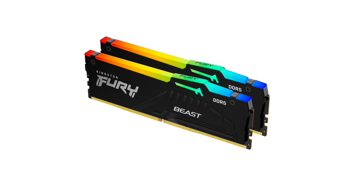 Kingston FURY Beast RGB 32 GB DDR5-6000 (2x 16 GB) werkgeheugen