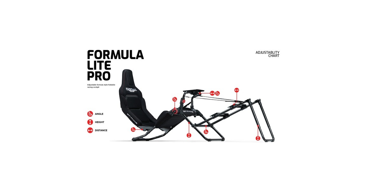 Next Level Racing Formula Lite Pro racing simulator Zwart