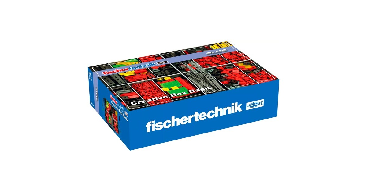 fischertechnik Creative Box Basic 554195 – bouwspeelgoed met 630 onderdelen, bouwset voor kinderen vanaf 7 jaar : fischertechnik