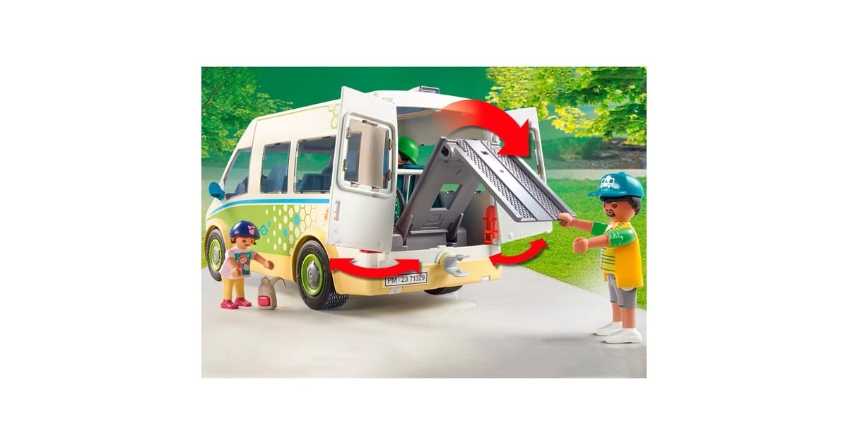 PLAYMOBIL 71329 Bus scolaire, City Life, L'école, 53 pièces, Dès 4 ans