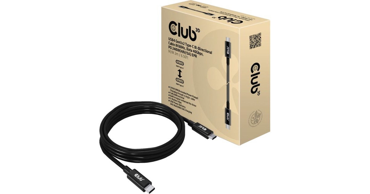Club3D USB-C Auf Micro-USB Kabel – 1 M, USB 3.2 Gen1, Bis 5 Gbps & 3 A, Für Daten & Laden