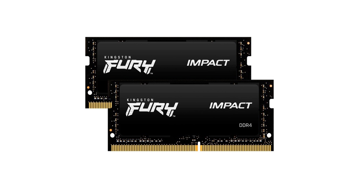 Kingston FURY Impact 16 GB DDR4-3200 (2x 8 GB) laptopgeheugen Zwart ...