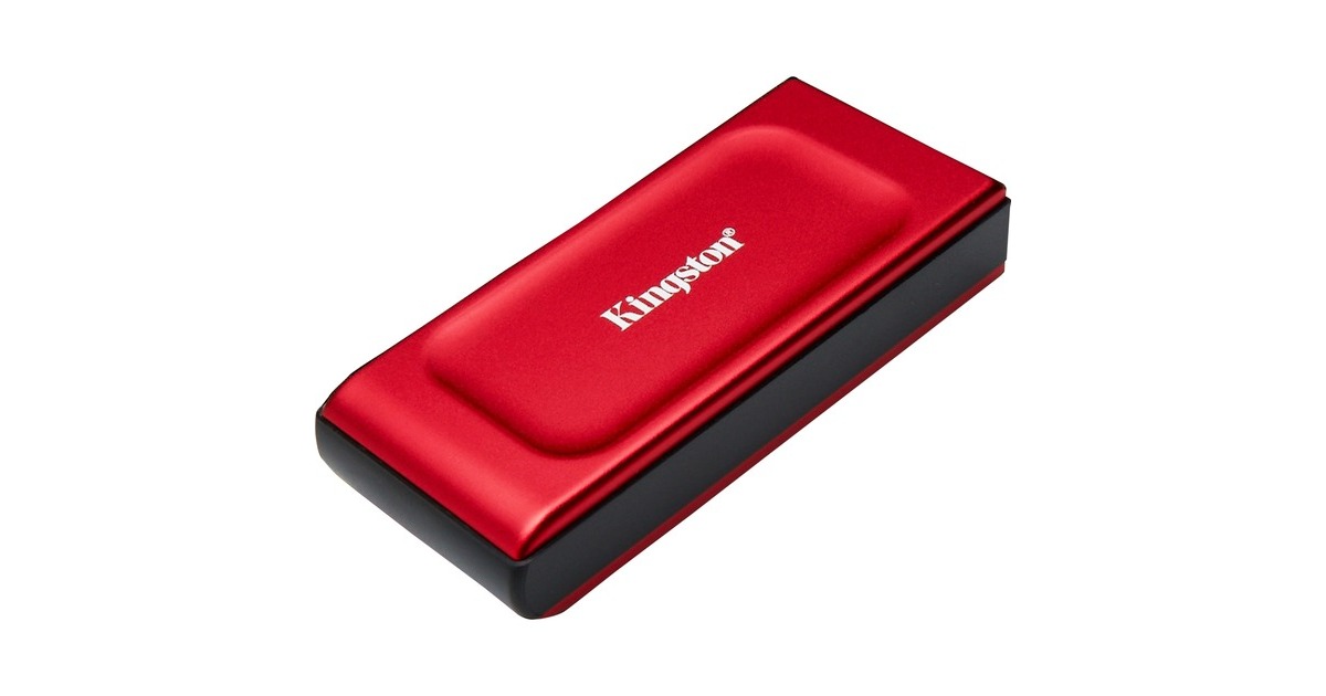 Kingston XS1000 Portable 1 TB externe SSD Rood/zwart, SXS1000R