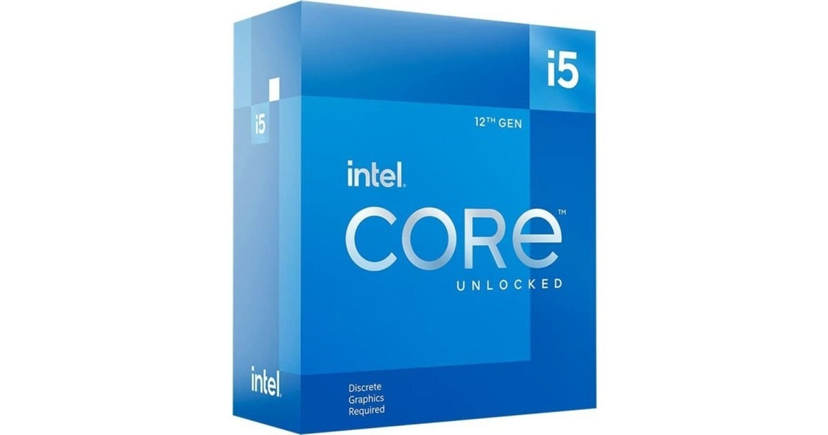 Intel® Core i5-12600KF, 3,7 GHz (4,9 GHz Turbo Boost) socket 1700