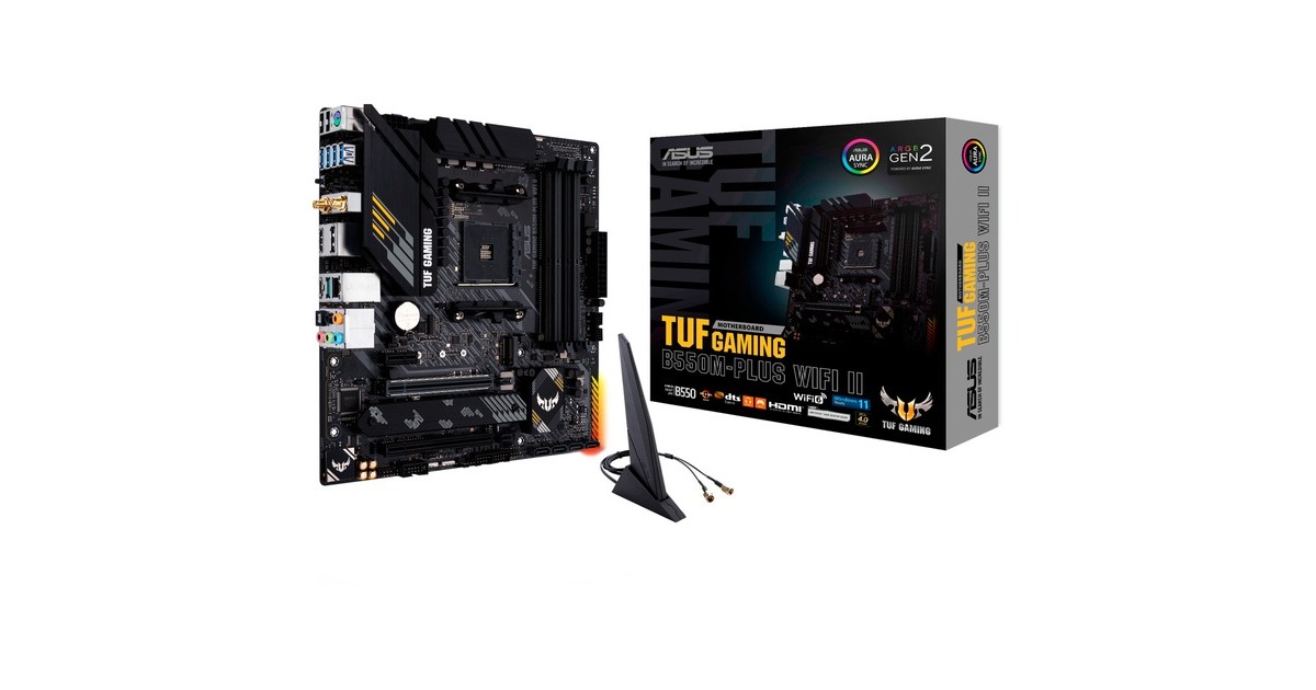 ASUS TUF GAMING B550M-PLUS WI-FI II socket AM4 moederbord RAID, Gb