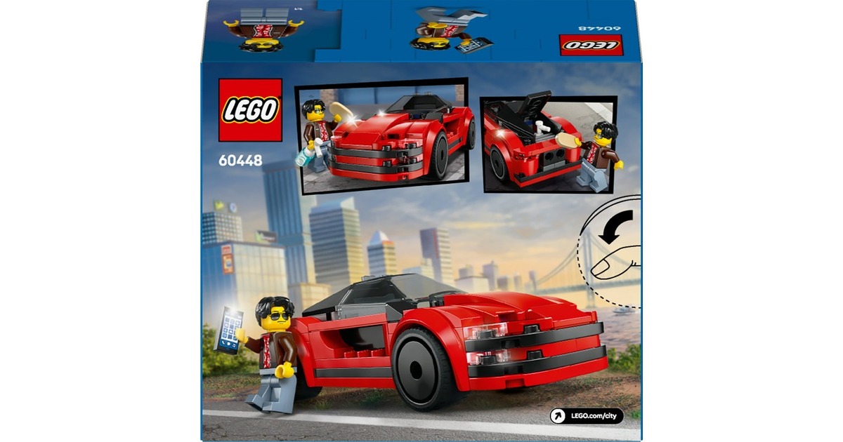LEGO City - Rode sportwagen Constructiespeelgoed 60448