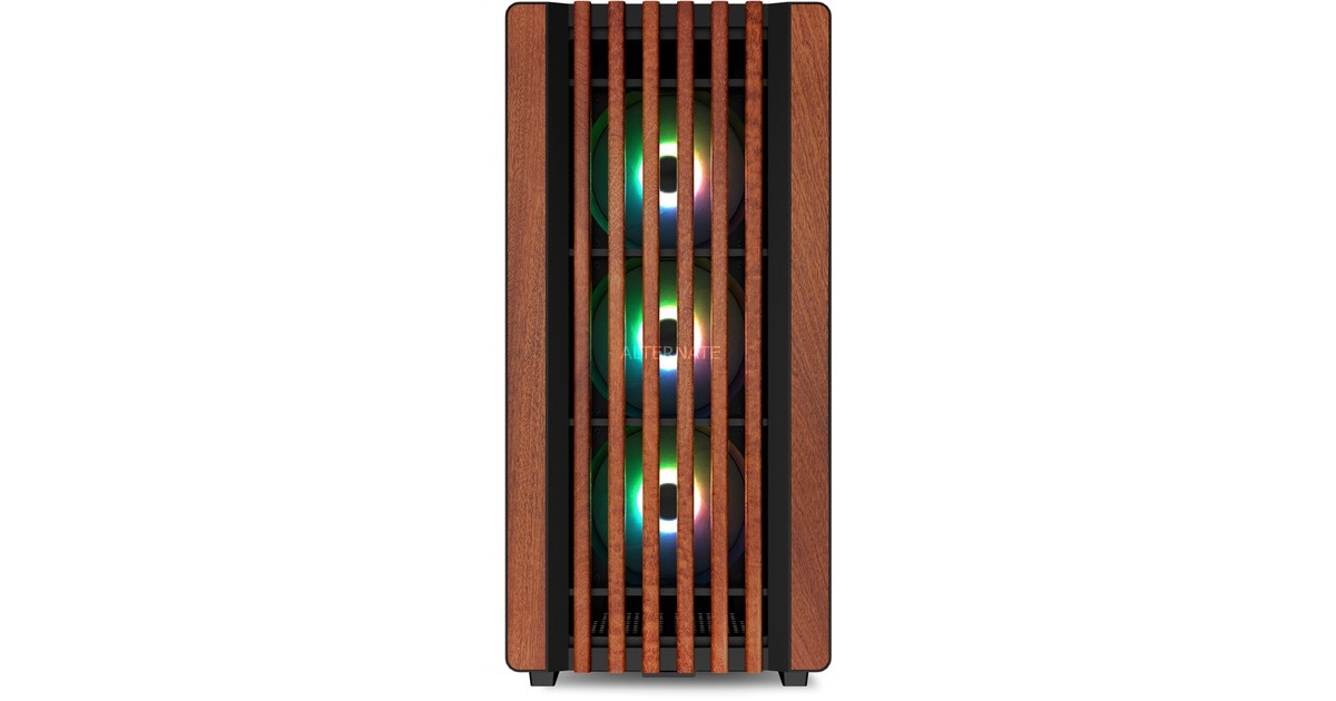 Sharkoon Behuizing Rebel C70G RGB ATX 1xGlas holz – Computer Connections