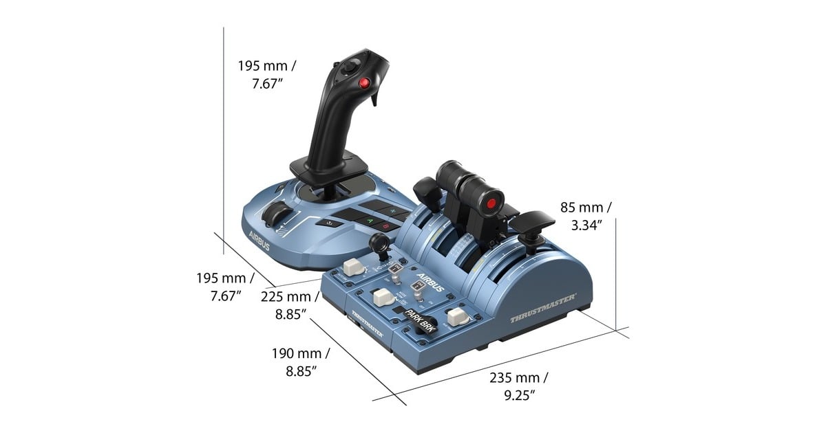 Thrustmaster TCA Captain Pack X Airbus Edition gaming set Zwart