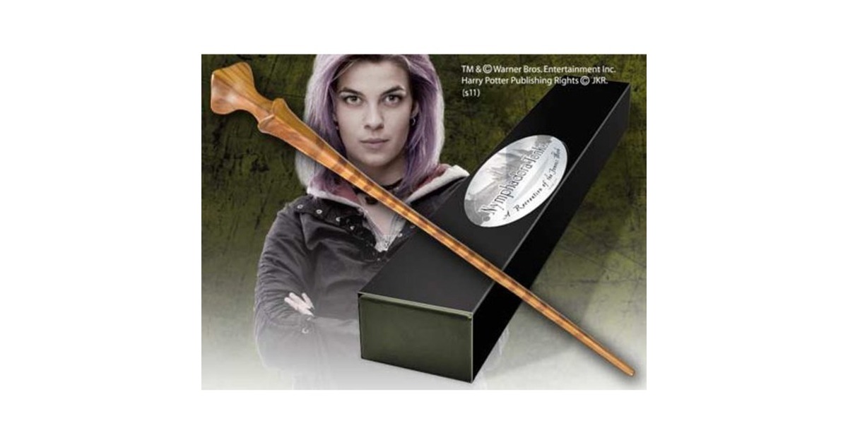 Baguette Nymphadora Tonks Harry Potter - Réplique Officielle 38 Cm, Avec étiquette Métal Et Boîte