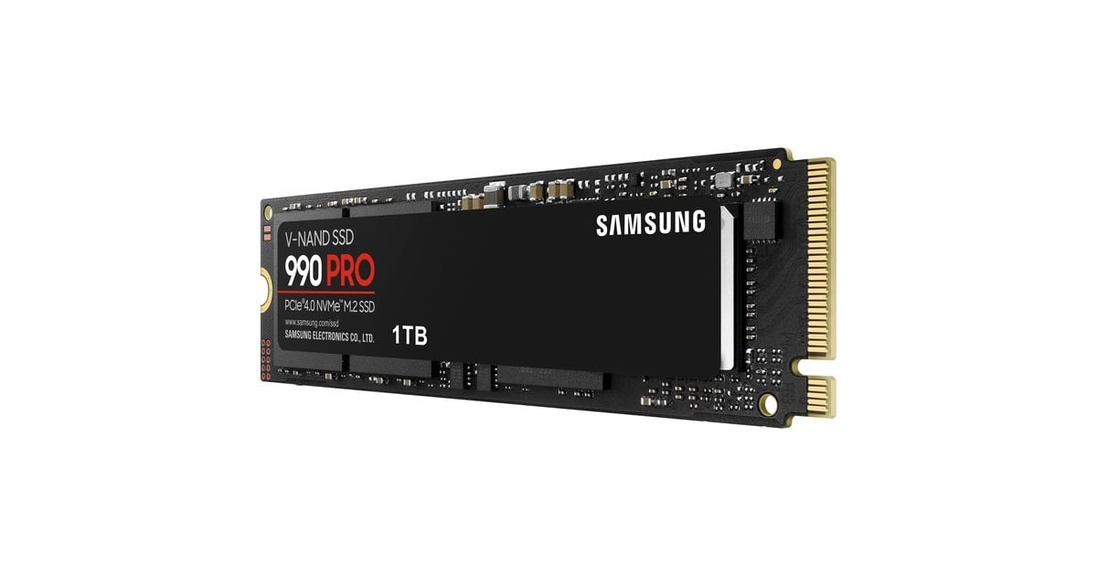 Samsung 990 PRO 1 TB SSD MZ-V9P1T0BW, PCIe Gen 4.0 x4, NVMe 2.0