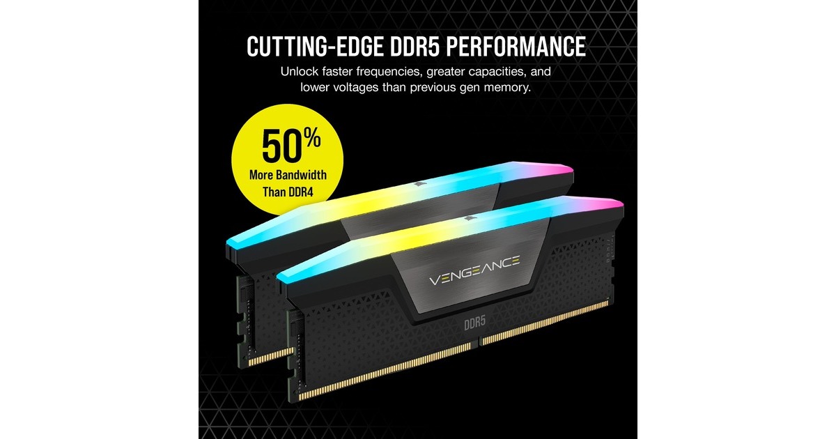 Corsair Vengeance RGB 32 GB DDR5-6000 (2x 16 GB) werkgeheugen