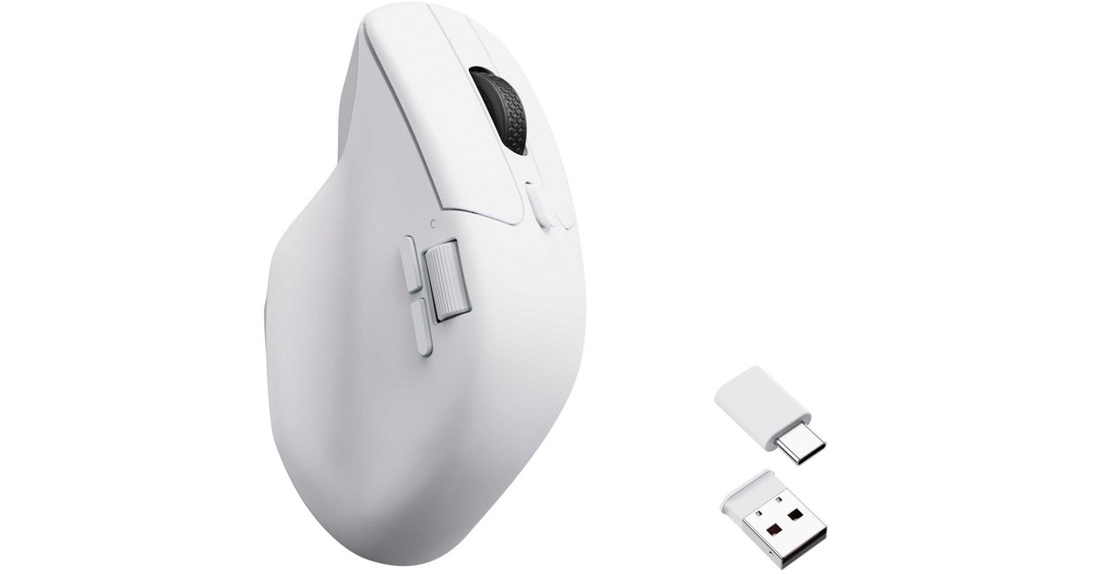 Keychron M6-A1 Wireless Mouse Zwart, 100 - 26000 DPI, USB-C / Bluetooth
