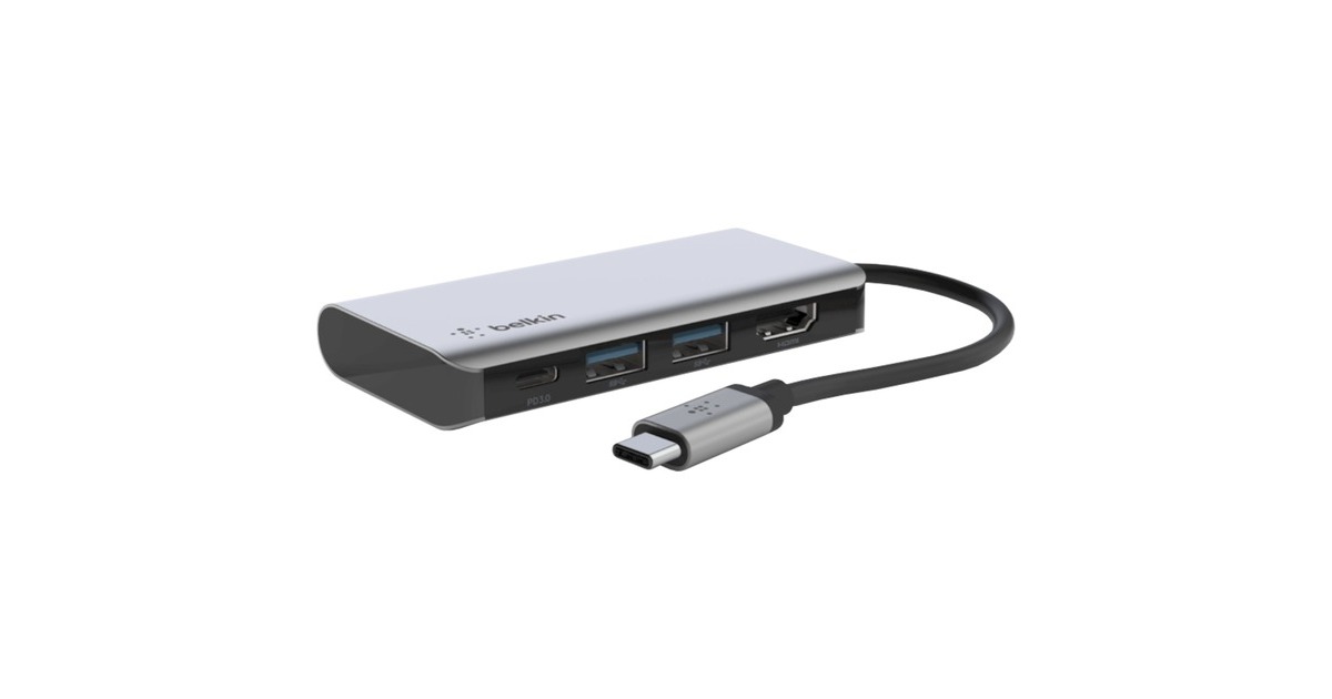Belkin Connect Core USB-C 6-in-1 GaN Dock, 130W, Multi-Port Docking Station with 96W PD for Peripherals, USB-C, USB-A, Gb Ethernet, 4K HDMI Ports for Gaming, MacBook Pro, PC Laptops and Chromebook