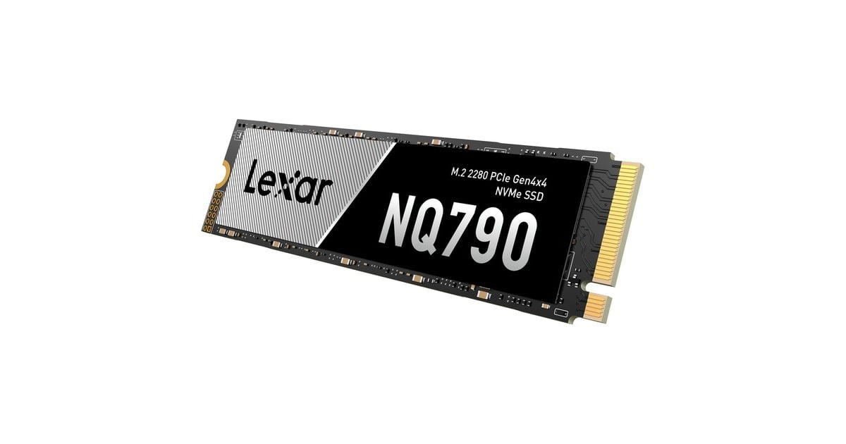Lexar NQ790 2 TB SSD Zwart/grijs, PCIe 4.0 x4, NVMe 1.4, M.2 2280