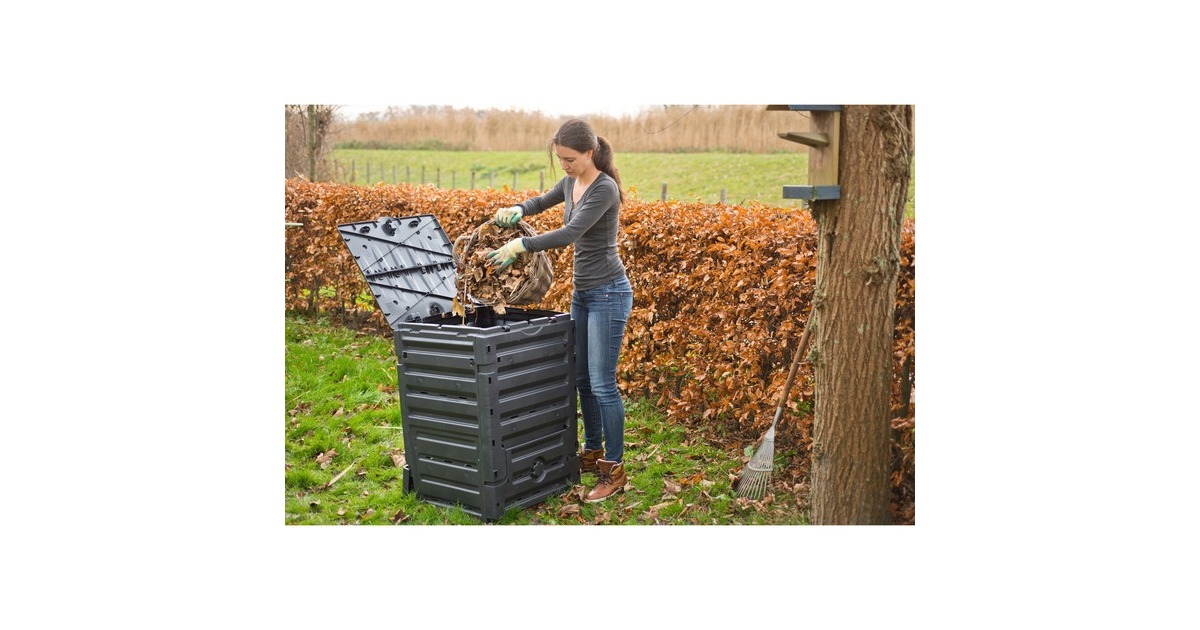 Compostbak kunststof zwart 320 L kopen Compostbak kunststof zwart 320 L kopen