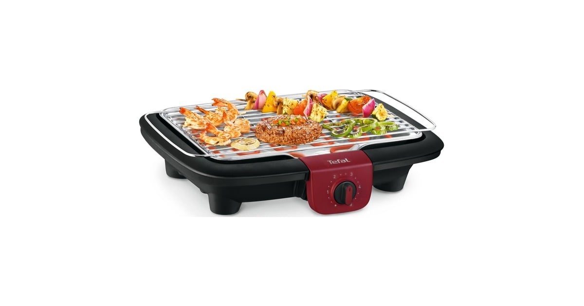 Barbecue Elettrico Tefal Easygrill Adjust - 2300W, Griglia 720 Cm², Nero/bordeaux - Foto 5
