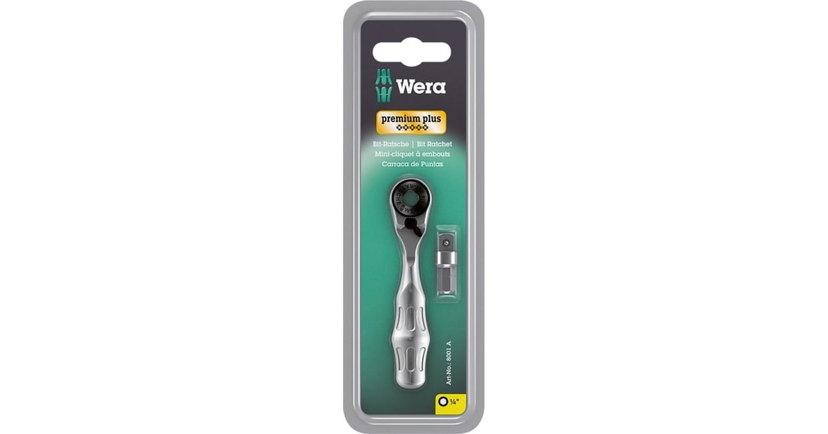 Wera Ratel Wera 8001 A Zyklop Mini 1 Bit-ratel 1/4