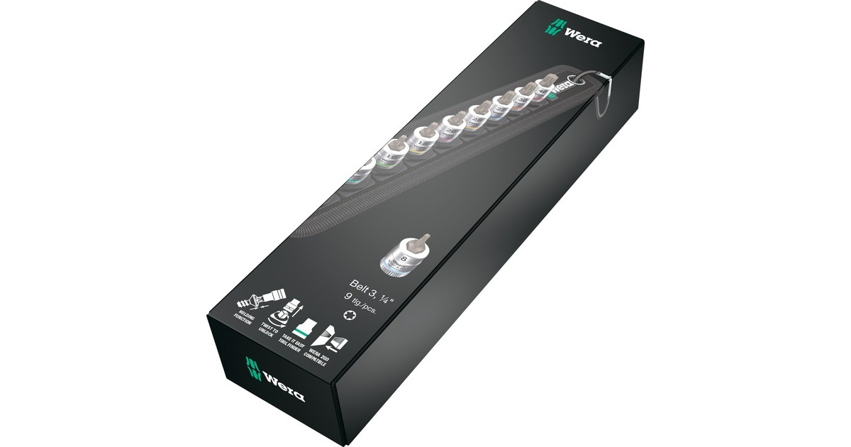 Wera Belt B 3 TORX® HF Zyklop Bitdoppen set