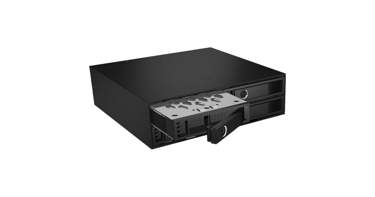 Icy Box IB-2217aStS Wechselrahmen für 2,5 HDD/SSD für 1x 3,5 Schacht, SATA III, abschließbar