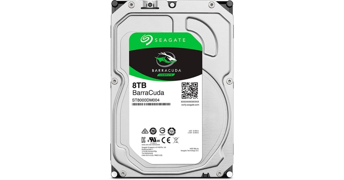 Seagate BarraCuda 8 TB harde schijf ST8000DM004, SATA/600