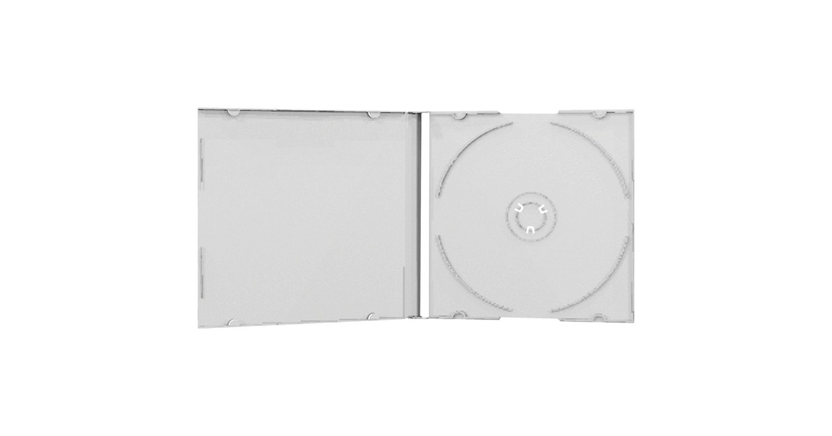 MediaRange CD Jewelcase Single transparent sleeve 100 stuks, Bulk