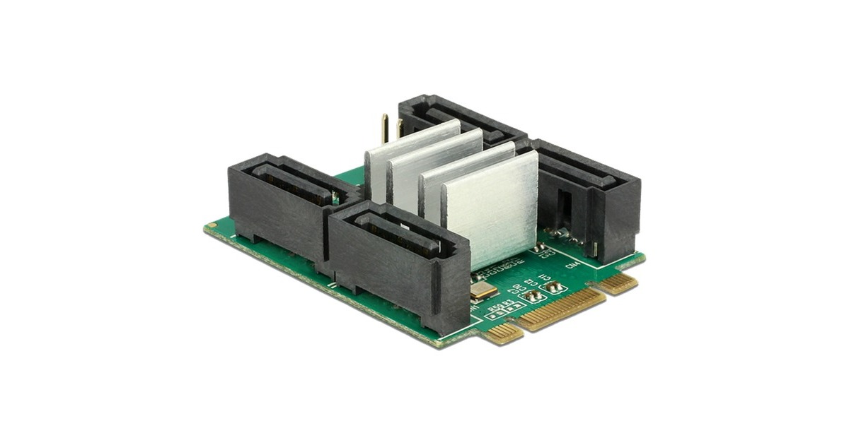 Delock Convertor DeLOCK Converter M.2 Key B+M > Hybrid 4 x SATA adapter 62850