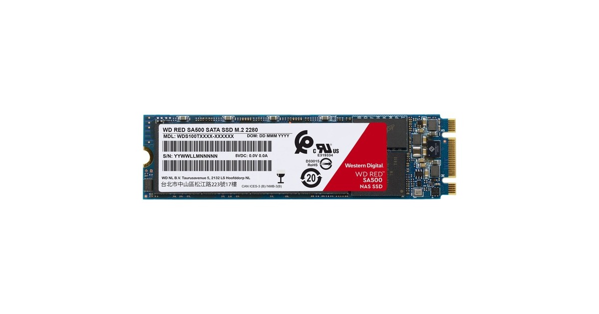 WD Red, 500 GB SSD WDS500G1R0B, M.2 2280