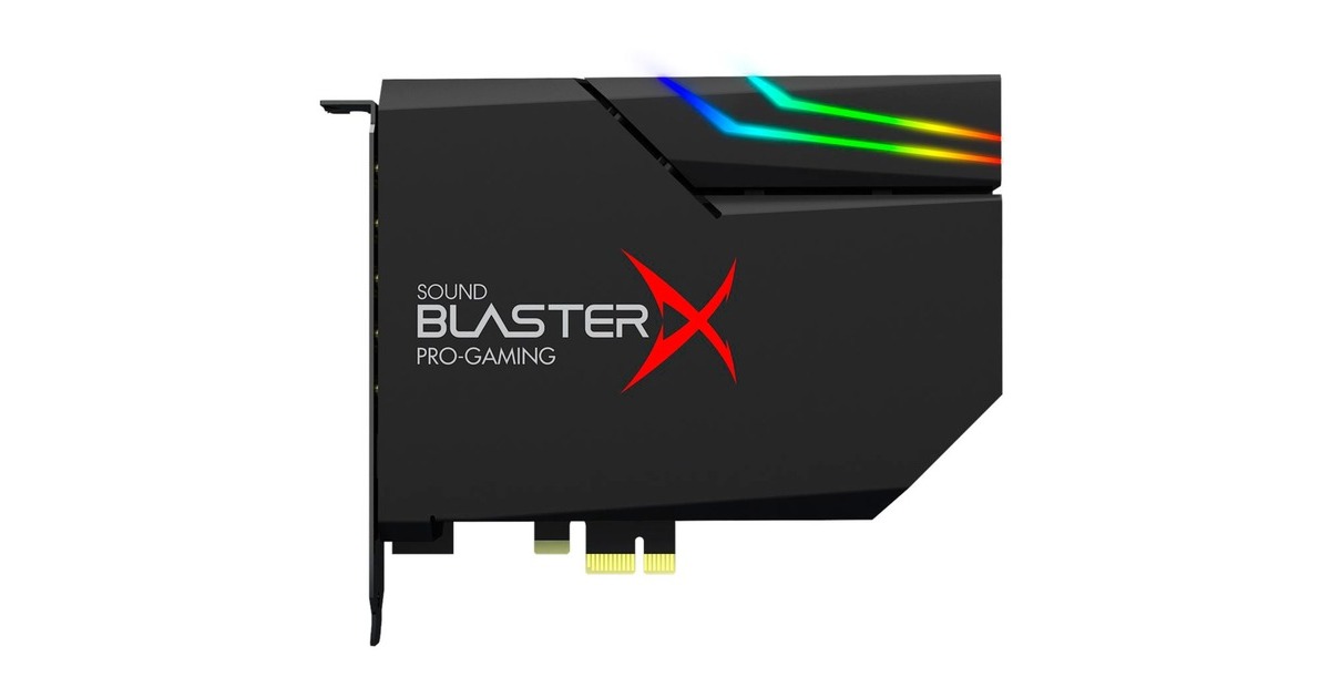 Creative Sound BlasterX AE-5 Plus geluidskaart Zwart, RGB leds