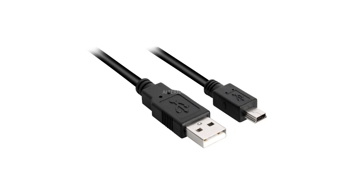 Sharkoon Usb 20 Kabel Usb A Mini Usb B Zwart Dubbele Afscherming