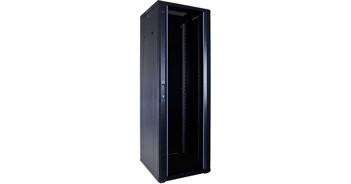 DSI 37U serverkast met glazen deur - DS6637 server rack Zwart, 600 x ...