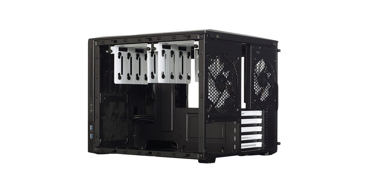 Fractal Design Node 804 cube behuizing Zwart | 2x USB-A | Window