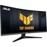 ASUS TUF Gaming VG34VQ3B 34" Curved UltraWide monitor Zwart, 2x HDMI, 2x DisplayPort, 4x USB-A, USB-B, 180 Hz