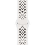 Apple Sportbandje van Nike - Summit White/zwart (45 mm) horlogeband Wit/zwart