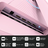 Arozzi Nova 27" gaming monitor Roze, 2x DisplayPort, 2x HDMI, Audio, Adaptive Sync, 260 Hz