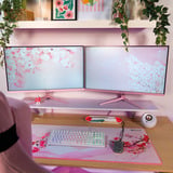 Arozzi Nova 27" gaming monitor Roze, 2x DisplayPort, 2x HDMI, Audio, Adaptive Sync, 260 Hz