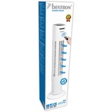 Bestron AFT770WRC Torenventilator met afstandsbediening Wit, Hoogte 78 cm | incl. timer