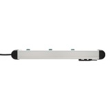 Brennenstuhl Premium-Alu-Line stekkerdoos 6-voudig schakel stekkerdoos 3x 2-voudig schakelbaar