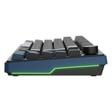 Ducky OK-M-75 RGB mechanisch toetsenbord Zwart, US lay-out (QWERTY), KTT Linear, 75%, RGB, Hot-swap, PBT, 2.4 GHz | Bluetooth | USB-C