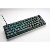 Ducky One 3 Classic SF, toetsenbord Zwart/wit, US lay-out, Cherry MX Silent Red, RGB led, Double-shot PBT, Hot-swappable, QUACK Mechanics, 65%