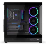 ENDORFY Fishtank 6000 Corona midi tower behuizing Zwart | 2x USB-A | 1x USB-C | RGB | Window