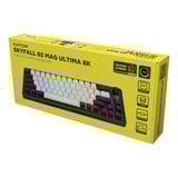 Hator Skyfall MAG Ultima 8K Wireless, gaming toetsenbord Zwart, US lay-out, HATOR Aurum Ice, 65%, RGB, Double-shot PBT, Hot-swap, 2.4GHz / Bluetooth / USB-C