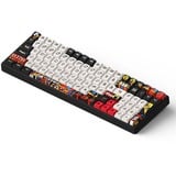 Iqunix F97 Graffiti Diary Wireless Mechanical Keyboard, gaming toetsenbord Zwart/wit, US lay-out, Cherry MX Silent Red, RGB leds, 96%, Hot-swappable, PBT, 2.4GHz | Bluetooth 5.1 | USB-C