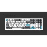 Keychron Cherry Profile Double - Shot PBT Full Set Keycaps - Grey, White, and Blue Grijs/wit, 218 stuks