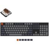 Keychron K5-A3, toetsenbord Zwart, US lay-out, Gateron Low Profile Mechanical Brown, white leds, ABS, Bluetooth 5.1