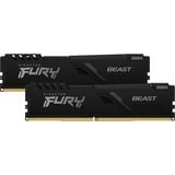 Kingston FURY 32 GB DDR4-3200 Kit werkgeheugen Zwart, KF432C16BBK2/32, Beast