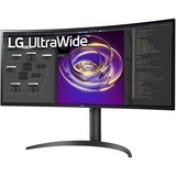 LG 34WP85CP-B 34" Curved UltraWide monitor Zwart, 2x HDMI, 1x DisplayPort, Sound, USB-C