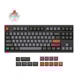 Lemokey L4-C1, toetsenbord Zwart, US lay-out, Keychron Super Red, 80% (TKL), RGB leds, Double-shot PBT, hot swap, 2.4 / Bluetooth / USB-C